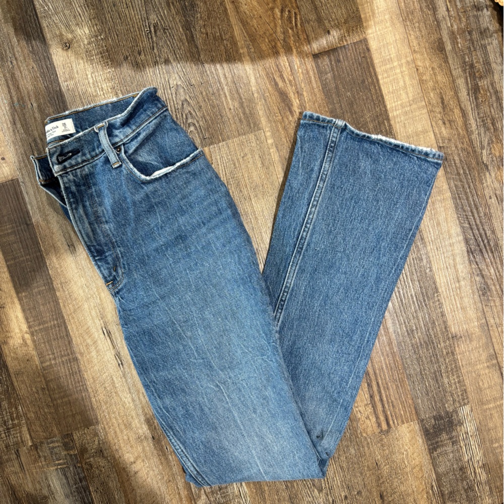 Abercrombie & Fitch Men's Medium Blue Bootcut Jeans